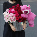 Wholesale Flower Packing Box Gold Silver Round Luxury Cardboard Flower Box for Floral Arrangement