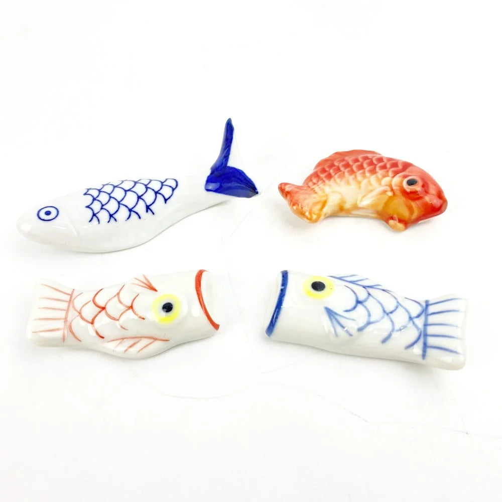 Wholesale Colorful Different Fish Shape Ceramic Sticks Holder Chopsticks Rest