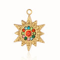 Factory Wholesale Pendant Sun Star Jewelry Accessories Star Moon Diy Charms for Jewelry Making Stainless Steel Pendant