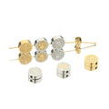 Stainless Steel Relief Eyelet Beads for Necklace Bracelet Pendant Beaded Isolated Charms Jewelry Making Accessories