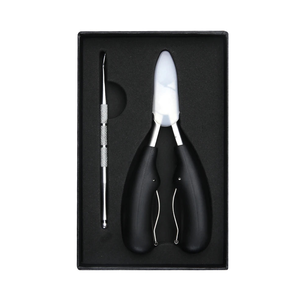 Custom Logo Stainless Steel Nail Clipper Nail File Nail Cuticle Nippers With Plastic Handle Manicure Set