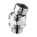 Chrome Universal Adjustable Shower Arm  Extension Component Brass Swivel Shower Connector Adapter