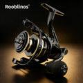 [Germany Stock] Rooblinos NX Left Hand Spinning Reel Wheel 5.2:1 Gear Ratio Nylon Stream Bait Anti-Reverse Two-Speed