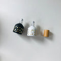 High-end Skin Care Product Packaging 10ml Morandi Matte Color Scheme Round Roller Glass Bottle with Real Bamboo Cap