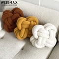 WISEMAX FURNITURE Nordic Home Decor Furniture square Sofa Cushion Square Shape Knot Woven Teddy Fabric Seat Cushions & Pillow
