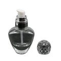 Wholesale Stocked Fancy Serum Bottle Container Empty Heart Shaped Glass Bottle with Press Pump Cap
