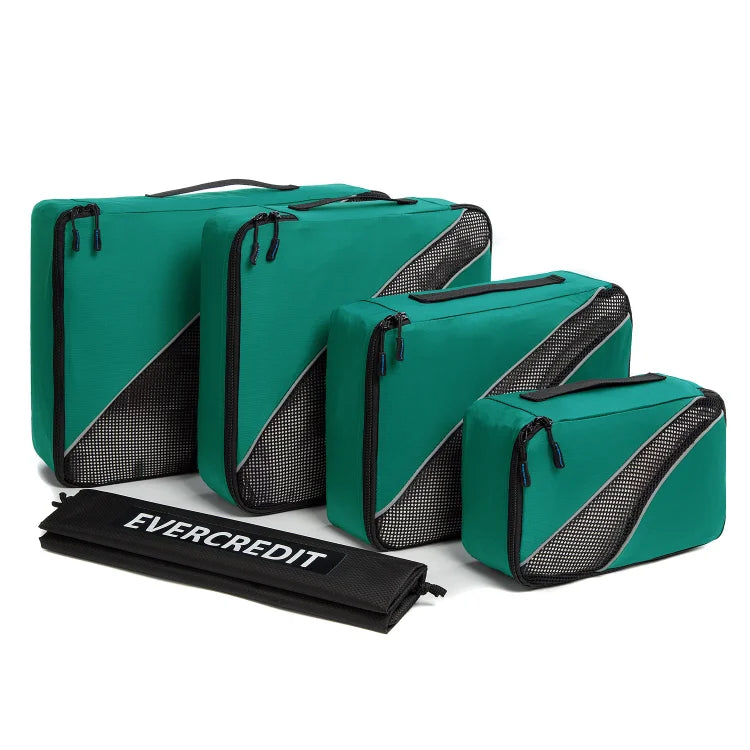 Evercredit 2025 Duffle Bag Set Hot New Design Waterproof Nylon Compression Light Weight Travel Organizer Zipper Fashion Packing