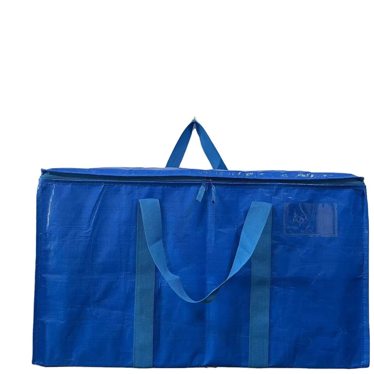 Custom Printed Logo Pp Woven Moving Storage Bags With Zippers Space Saving Moving Storage Bag