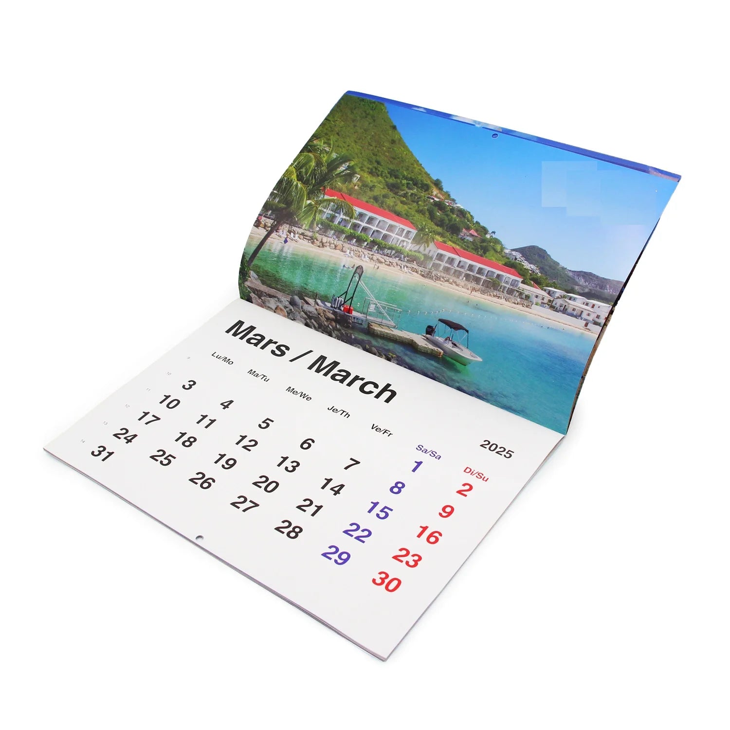 Brand New 2027 Daily Desktop Calendar Coated Paper Offset Printing Flip Wall Calendar