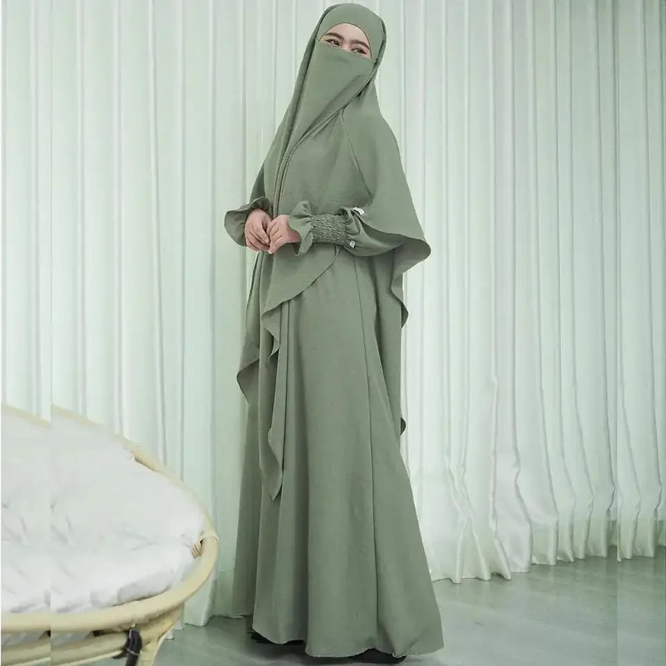 2023 Popular Good Quality Prayer Set Women Muslim Dress Wholesale Hot Selling Long Sleeve Maxi Dress for Muslim