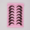 Thick Full Fluffy Faux Mink Strip Russian Lashes Full Lash Strip Fluffy Mink Eyelash Vendor Full Strip Lashes