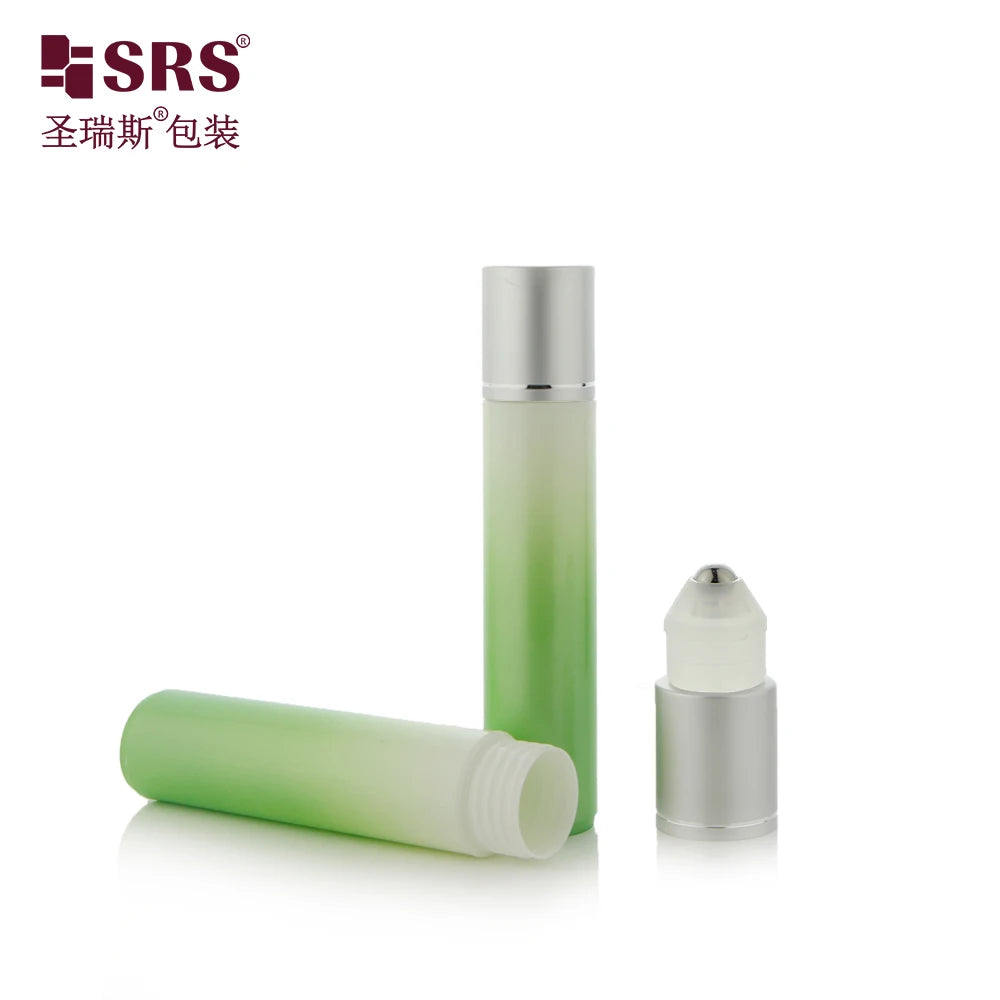 35ml Glossy Matte Surface in Mold Empty PP Food Grade Material Roll on Frosted Bottle