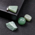 HZ Natural Green Aventurine tumbled stone sets box crystal healing stone set for gift Folk Crafts