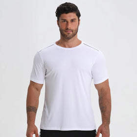 Running Shirts Men Dry-Fit Sport Tops Men Comfort Workout Shirts Moisture Wicking Active Athletic Short Sleeve Shirts