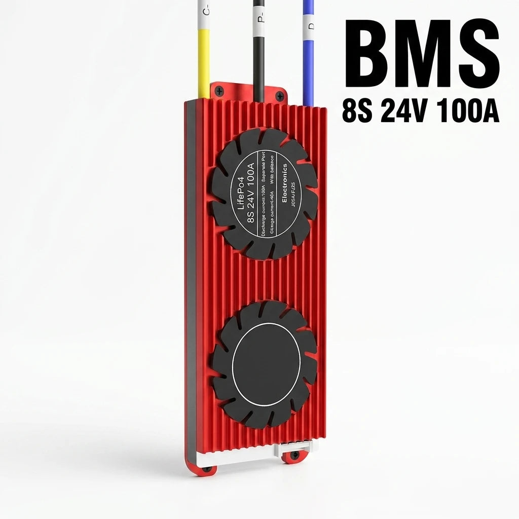 Waterproof 4S 8S 12V 24V 100A 200A 300A LiFePO4 Battery BMS for Household Solar Energy Storage System with Common Port