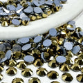 CY 208 Gold Ore  Wholesale SS3-SS20 Hot Fix Stone Color Crystal for Wedding Dress HotFix Rhinestones