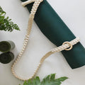 Sports Handmade Cotton Women Gift Carrier Shoulder Adjustable Rug Mat Macrame Yoga Strap