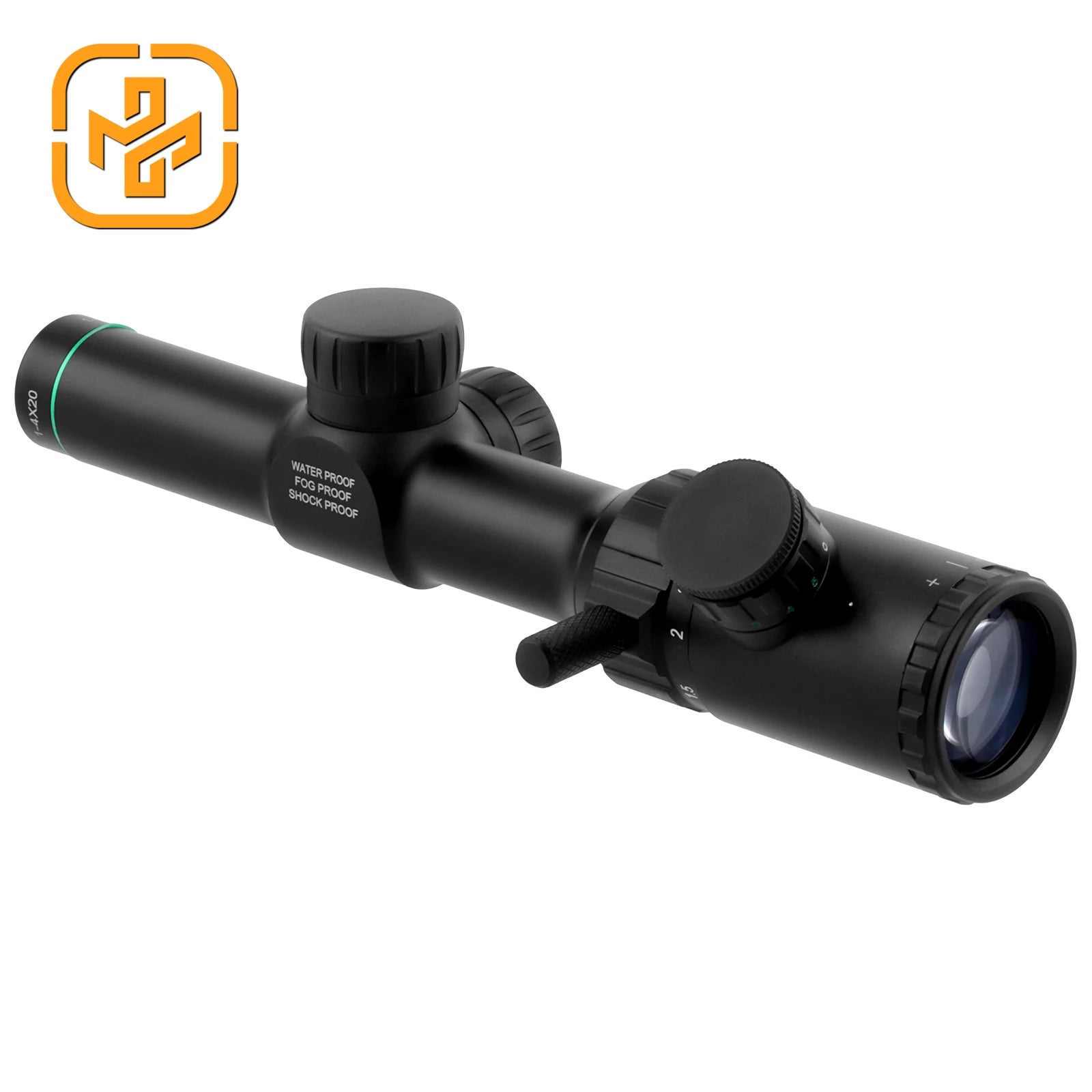 FOCUHUNTER Shockproof 800G LPVO 1-4X20E Red Green Illuminated Optical Hunting Scope Short-Mid Range Tactical Telescopic Scope