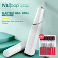 Nailpop Portable Electric Nail Drill Machine Kit Manicure Pedicure Sanding Set with Ceramic Polish File Manicure Pedicure Tools