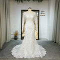 Jancember RL158 First-rate White Floral Print Spaghetti Strap V-neck Mermaid Wedding Dress
