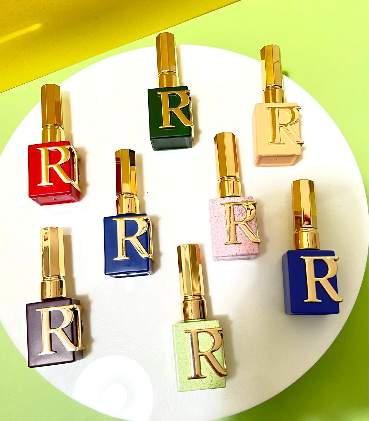 Hot Selling Customized Logo 5ml 10ml 15ml Empty square Nail Polish Bottle With Cap and Brush