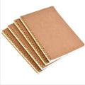 Manufacturer's Custom A6 B5 A5 Beige Kraft Cover 100gsm Dotted Grid Paper Notebook Printed Spiral Design for Students Wholesale