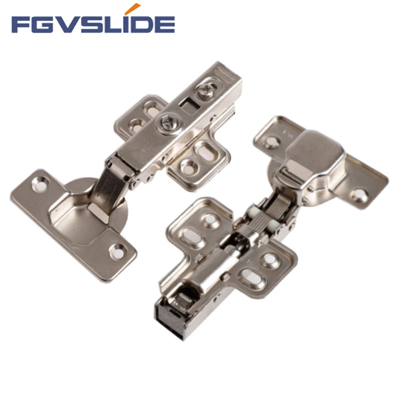 Furniture Hinge 35mm Cup 110 Degree Soft Close Steel Nickel Plated Clip Damping Buffer Hinges for Cabinet Hospital Bathroom