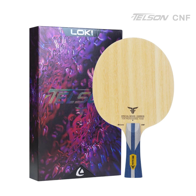Loki New Blade Manufacturing Technology Telson CNF Fiber Long Handle Professional Table Tennis Blade