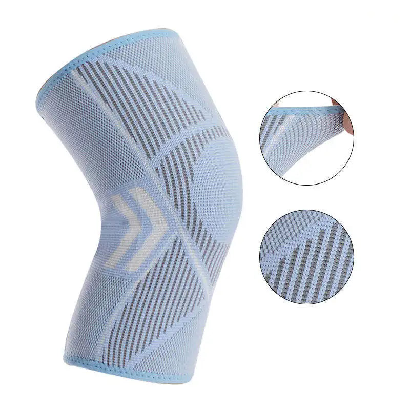 Best Selling Wholesale Comfortable Knitting Volleyball Knee Support pink Compression Knee Sleeve Knee Brace Pad