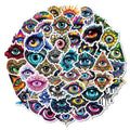 50PCS Trendy Savage Animal Evil Monster Eye Sticker