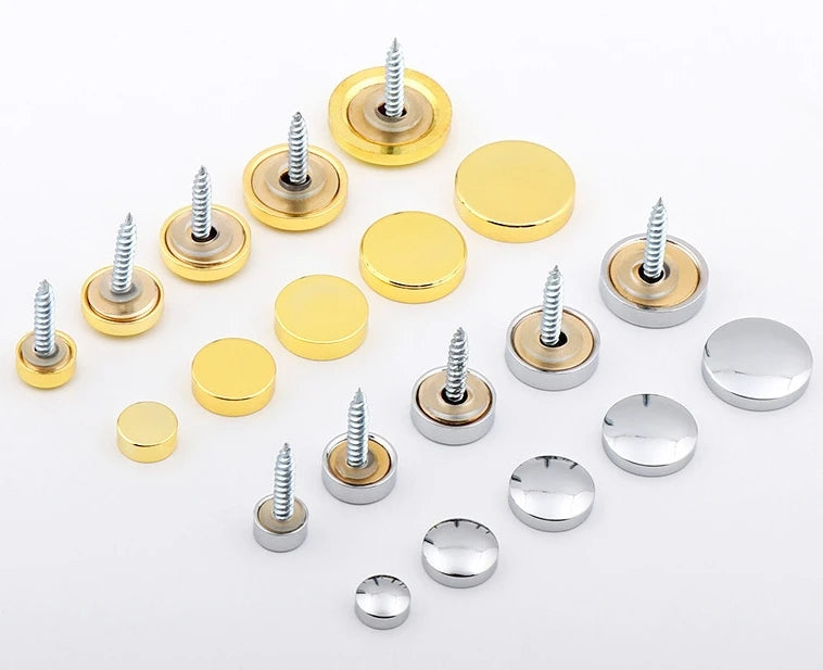 10mm-25mm Flat Oval Brass Cooper Decorative Screw Covers Cap Nails Mirror Screws