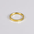 2025 Trendy Stainless Steel Gold-Plated Stacking Rings - Minimalist Plain Design for Women Adjustable Finger Rings