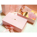 Luxury pink Holographic Carton Closure Custom Souvenir Paper Packaging Other Gift Set Boxes Satin Insert
