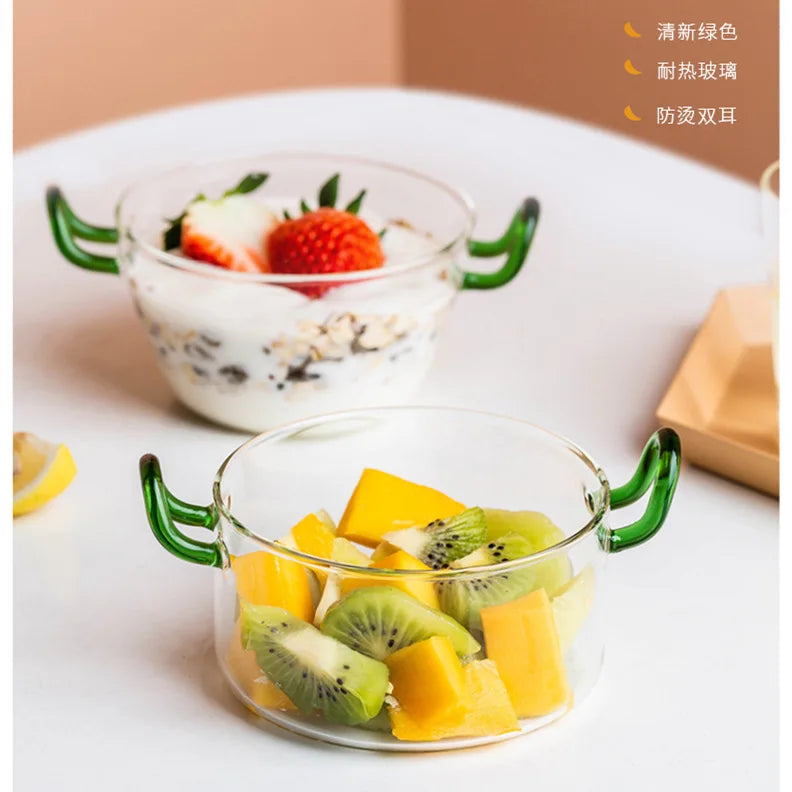 Hot Selling High Borosilicate Glass Salad Bowl Microwave Oven Bowl Mixing Bowl