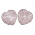 HZ Natural Rose Quartz Heart Stone Polished Heart Shaped Pocket Palm Stone Reiki Balancing Worry Stone