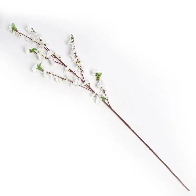 Artificial Flowers Peach Blossom Simulation Branches Flowers Silk Flowers Bouquets Faux Spring Peach Plants