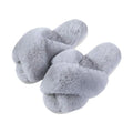 Best Price Home Top Selling for Slippers High Quality Soft White Grey Fur Winter Warm Plush Easy Wear Cushioning Breathable