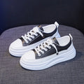 Fashion Canvas Design Court Shoes Clunky Sneakers for Women and Ladies Vulcanized Shoes Zapatillas De Mujer
