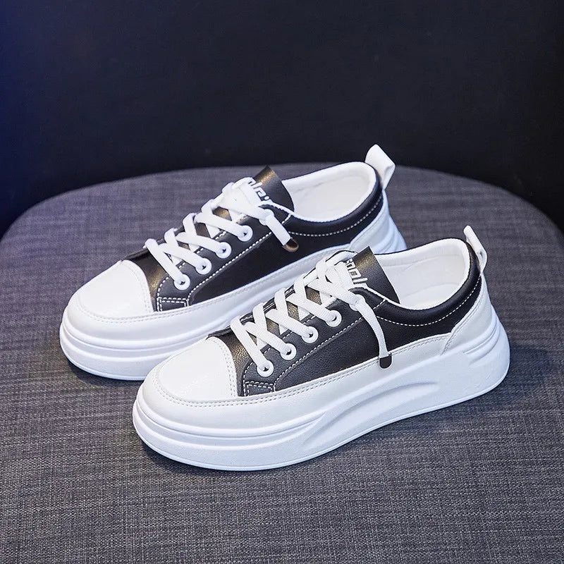 Fashion Canvas Design Court Shoes Clunky Sneakers for Women and Ladies Vulcanized Shoes Zapatillas De Mujer