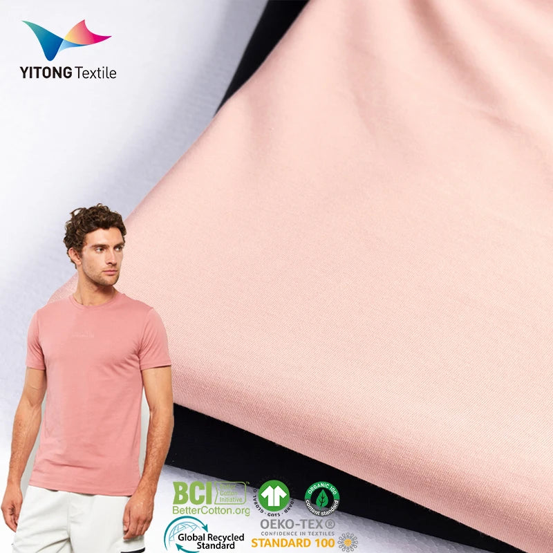 Wholesale 220 Gsm Stretch Cotton Fabric Organic Cotton Fabric 100% Cotton Fabric for T Shirt Clothing MegaBDM