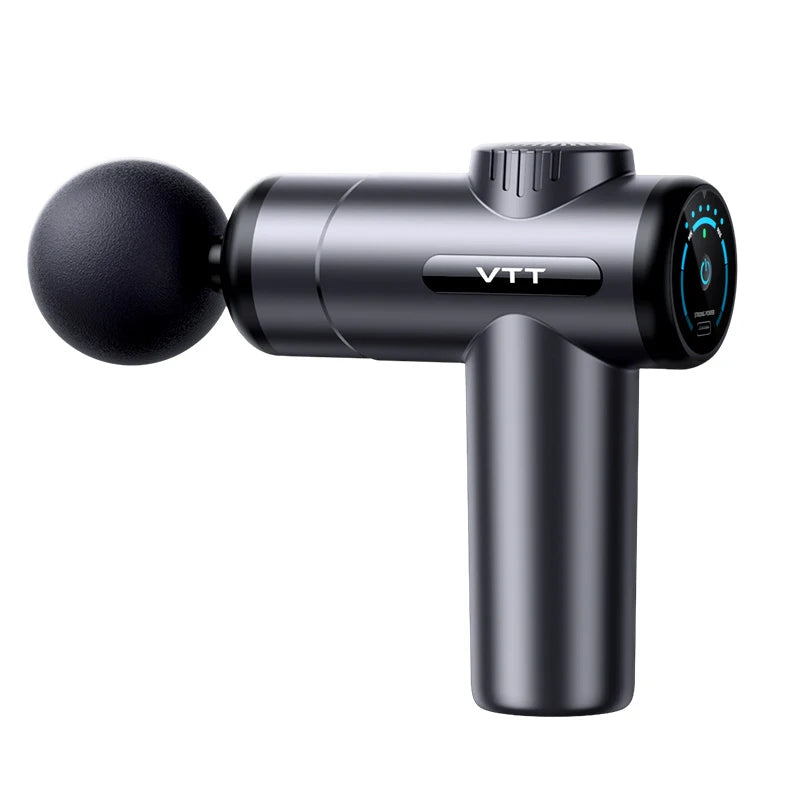 Mini Massage Gun Percussion Deep Tissues Muscle Massager Gun with 6 Speeds Portable Electric Handheld Body Massager