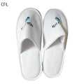 Hotel slippers Luxury Making Machines Disposable slippers for Hotels Custom Embroider logo slippers Hotel White