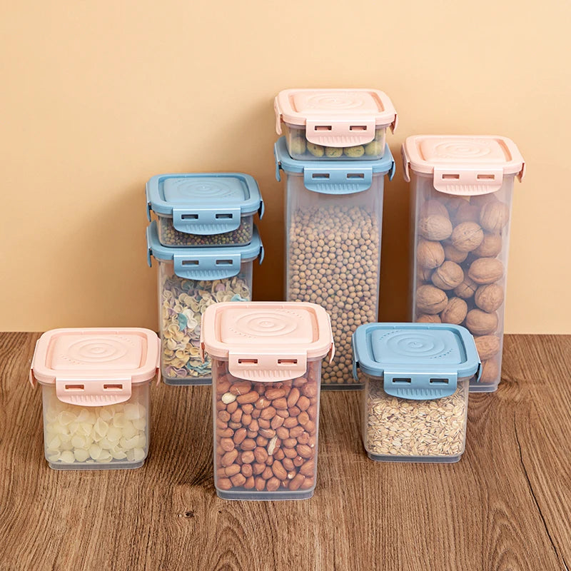 Stackable Plastic Food Storage Bins with Lids Kitchen Container for Food & Condiments for Party Coverage