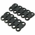 10PCS/Bag 5mm Hole Buckles Black For Paracord Bracelets Plastic Safety Clasp Side Release