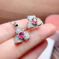Dubai Bridal 925 Sterling Silver Natural Garnet Wedding Ring Pendant Necklace Jewelry Set Hot Popular Gold Pearl for Parties