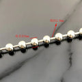 Large 8MM Stainless Steel Wave Bead Chain for Boy's Pants round Necklace Connecting DIY Jewelry Findings & Components