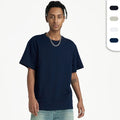Unisex Casual T-Shirt Men's Oversize Cropped T-Shirt With O-Neck Collar Breathable Knitted Fabric Boxy T Shirts