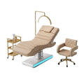 New Salon Beauty Bed Single Column with Light Electric Lifting Three-motor Massage Bed
