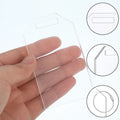 Clear Acrylic Tag Seating Reserved Blanks Cards with Hole and Metal Rope for Luggage Guest Keychain Table Wedding Bag Decoration
