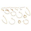 18K Gold-plated Real Gold Color-preserving Earrings Hook Accessories Handmade Diy Homemade Earring Hooks